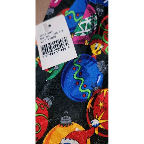 Vtg Cartoon Christmas Neck Tie Looney Tunes Lot Taz Daffy Tweedy Bugs‎ Sylvester - Picture 9 of 12
